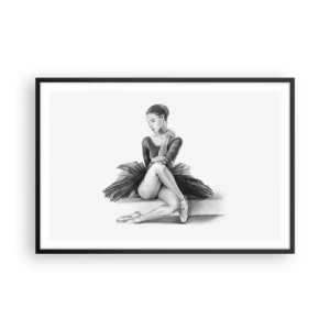 Póster en marco negro - Amante de la danza - 91x61 cm