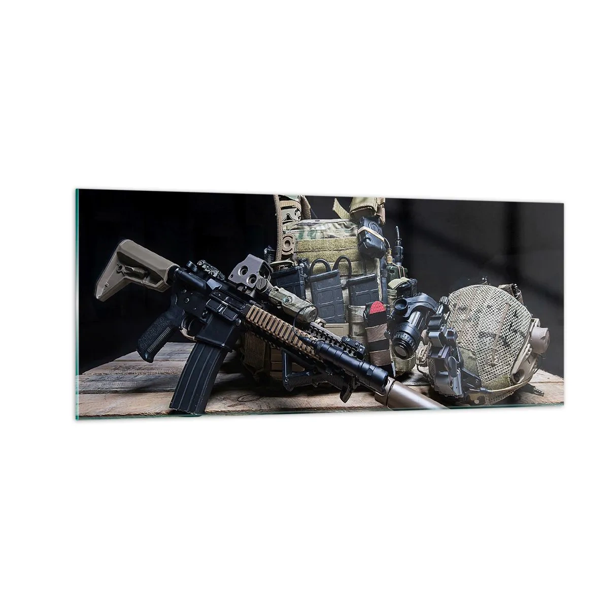 Cuadro sobre vidrio - Impresiones sobre Vidrio - ¡Descansen! - 100x40 cm