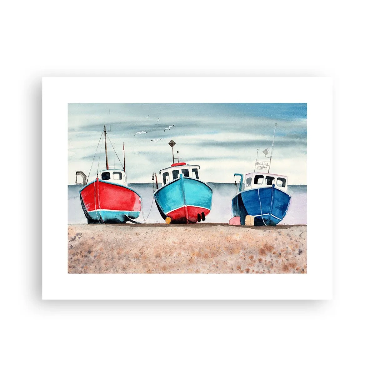 Póster - Listos para la pesca - 40x30 cm