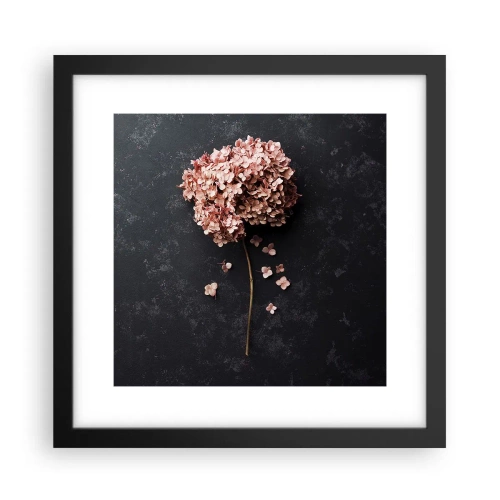 Póster en marco negro - Un signo verdaderamente romántico - 30x30 cm