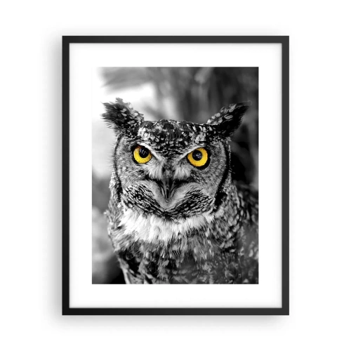 Póster en marco negro - Nada se puede ocultar - 40x50 cm