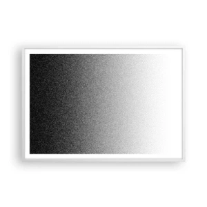 Póster en marco blanco - Hacia la luz - 100x70 cm