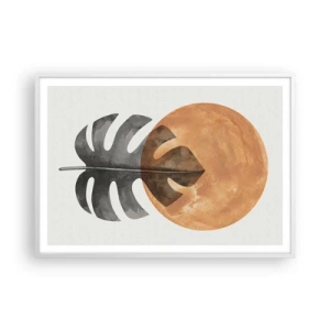 Póster en marco blanco - Siempre el sol - 100x70 cm