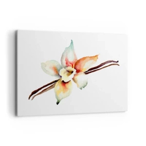 Cuadro sobre lienzo - Impresión de Imagen - Ilustración floral de acuarela en colores pastel - 120x80cm - Dulzura salpicada de pintura - Decoración de pared moderna para salón y dormitorio ARTTOR