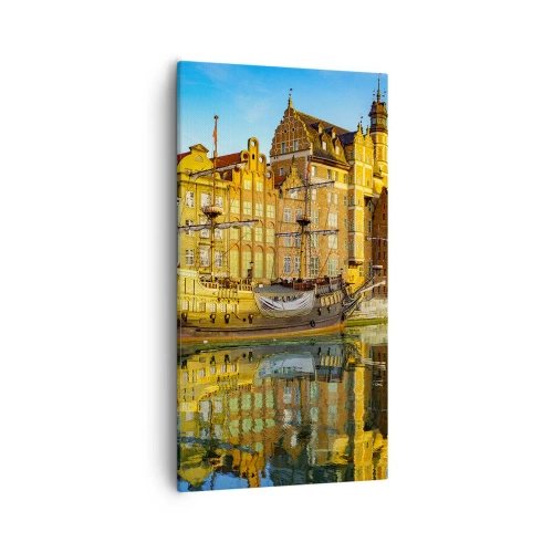 Cuadro sobre lienzo - Impresión de Imagen - Un espejo del pasado - 55x100 cm