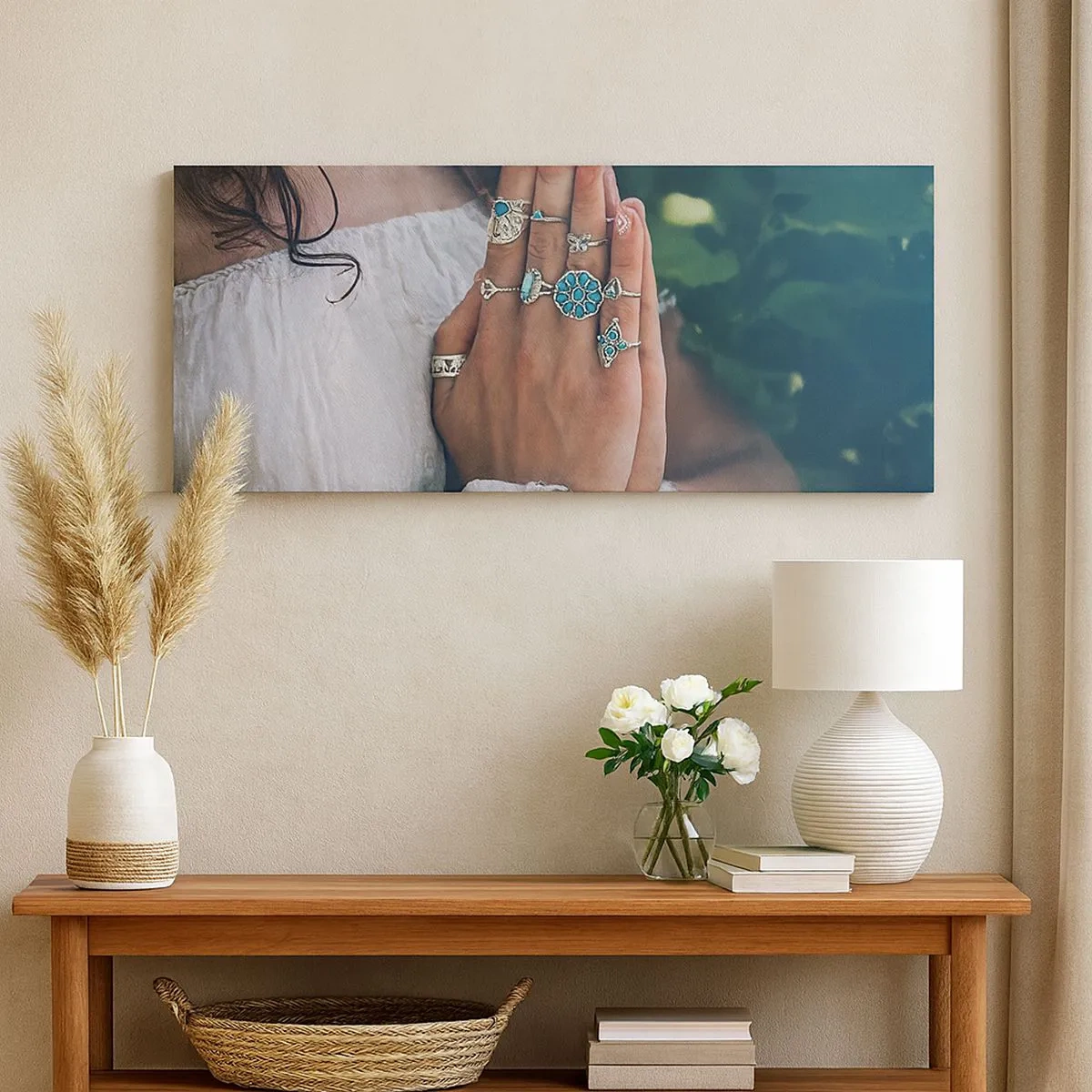 Cuadro sobre lienzo - Impresión de Imagen - Conocimiento interior - 100x40 cm