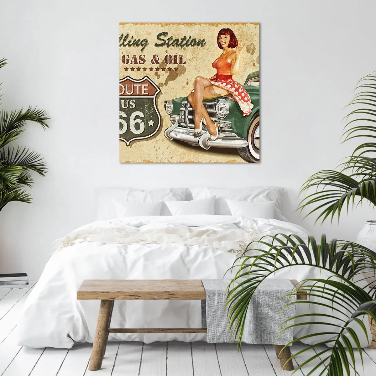 Cuadro sobre lienzo - Impresión de Imagen - Los gloriosos años 40 - 30x30 cm