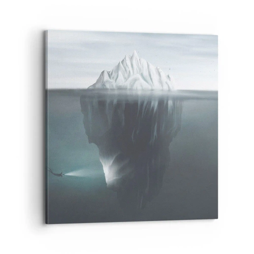 Cuadro sobre lienzo - Impresión de Imagen - Misterio submarino - 70x70 cm