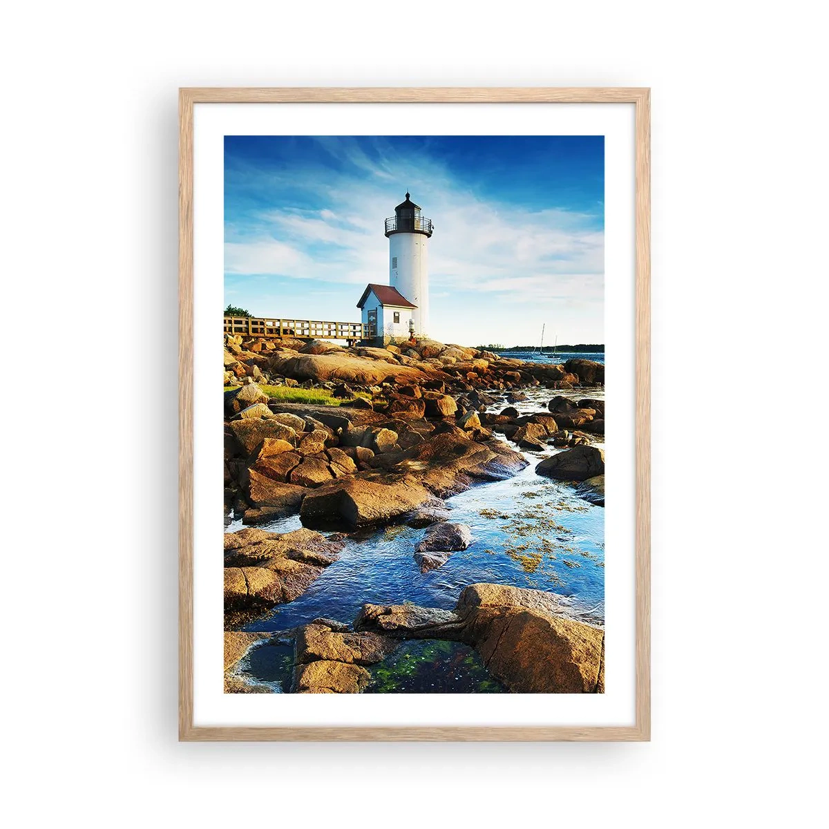 Póster en marco roble claro - Esperando vuestro regreso - 50x70 cm