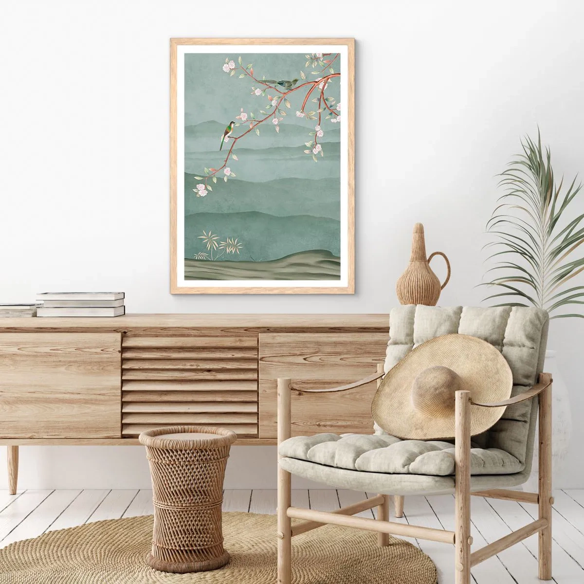 Póster en marco roble claro - Primavera, ah, eres tú - 61x91 cm