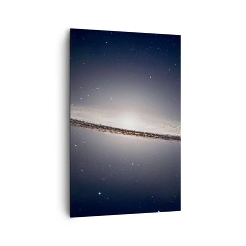 Cuadro sobre lienzo - Impresión de Imagen - Una galaxia espiral con el espacio estrellado como telón de fondo. - 80x120cm - Érase una vez en una galaxia muy, muy lejana.... - Decoración de pared moderna para salón y dormitorio ARTTOR