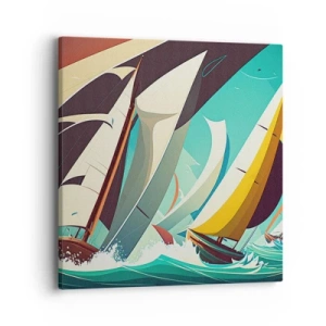 Cuadro sobre lienzo - Impresión de Imagen - Afrontar los elementos - 40x40 cm