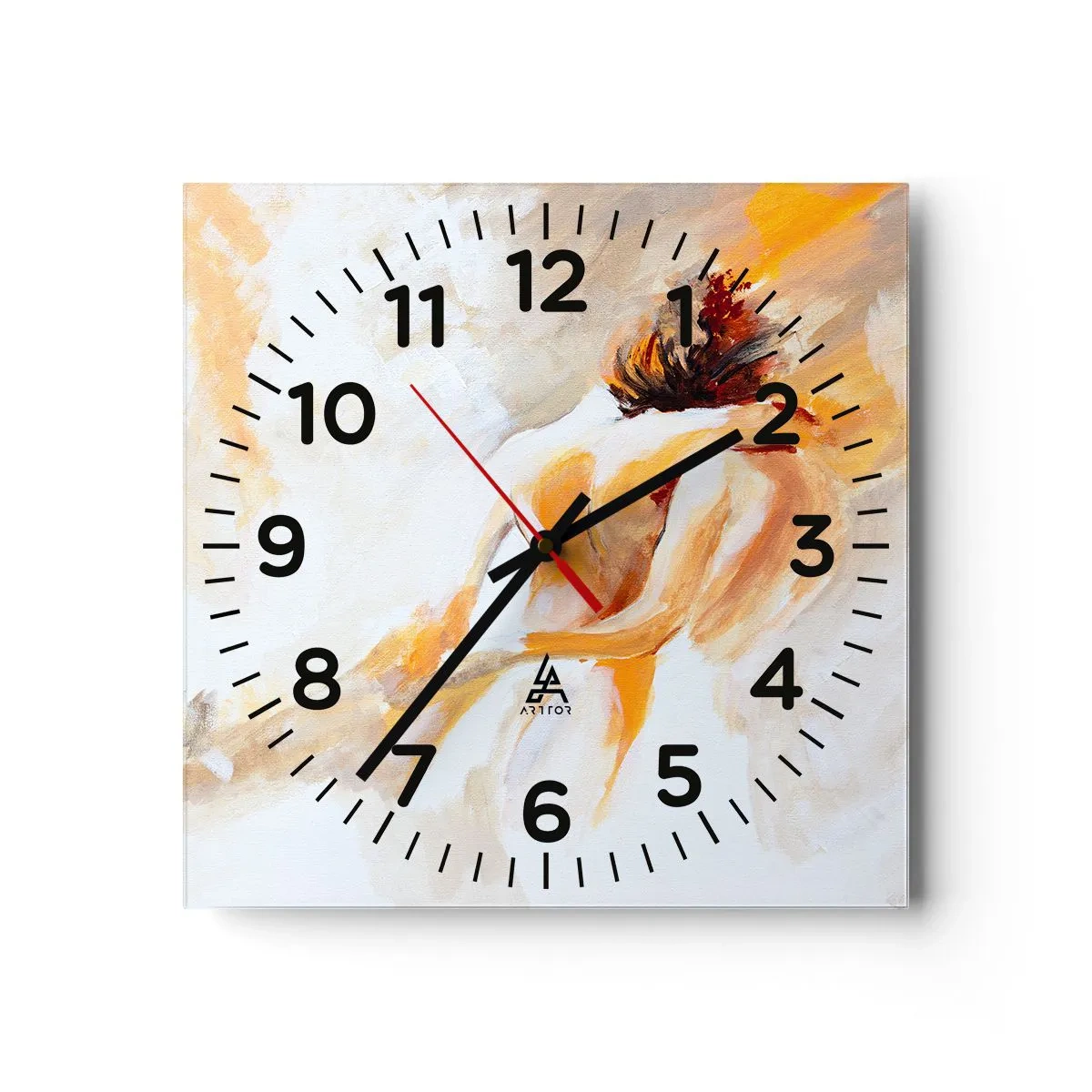 Reloj de pared - Reloj de vidrio - En un cielo de cercanía - 30x30 cm