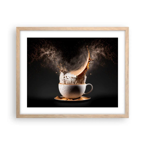 Póster en marco roble claro - Una explosión de sabor - 50x40 cm