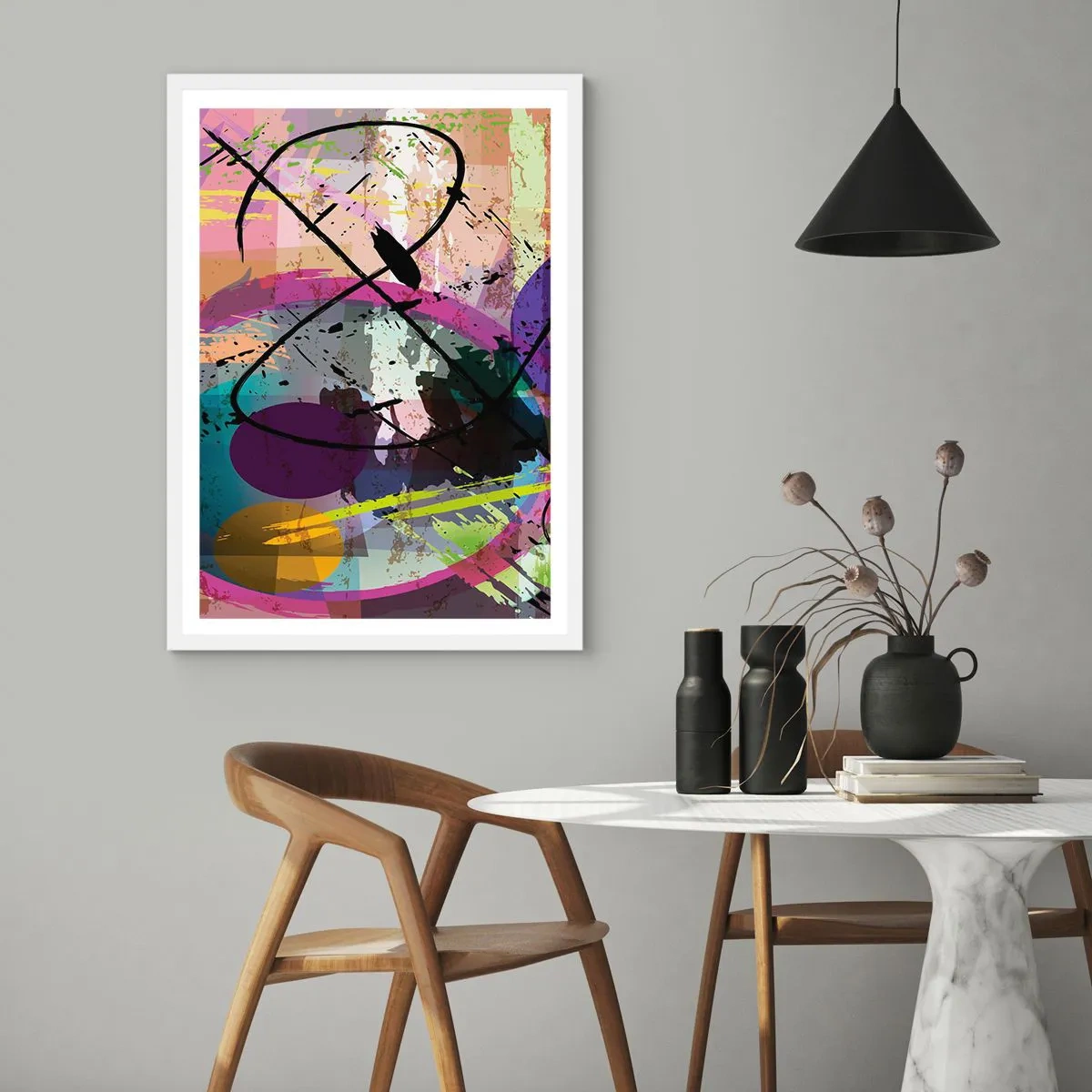 Póster en marco blanco - Siempre hay más de un camino - 70x100 cm