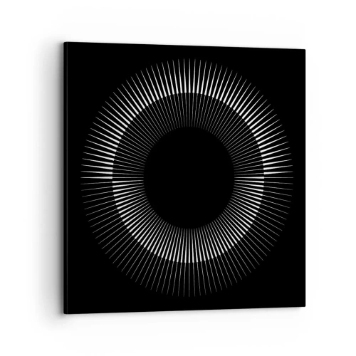 Cuadro sobre lienzo - Impresión de Imagen - Sol negro - 70x70 cm