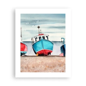 Póster - Listos para la pesca - 40x50 cm