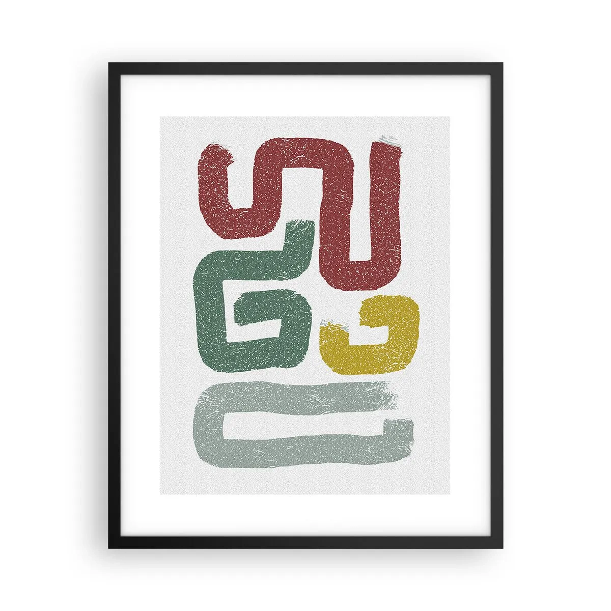 Póster en marco negro - En un idioma desconocido - 40x50 cm