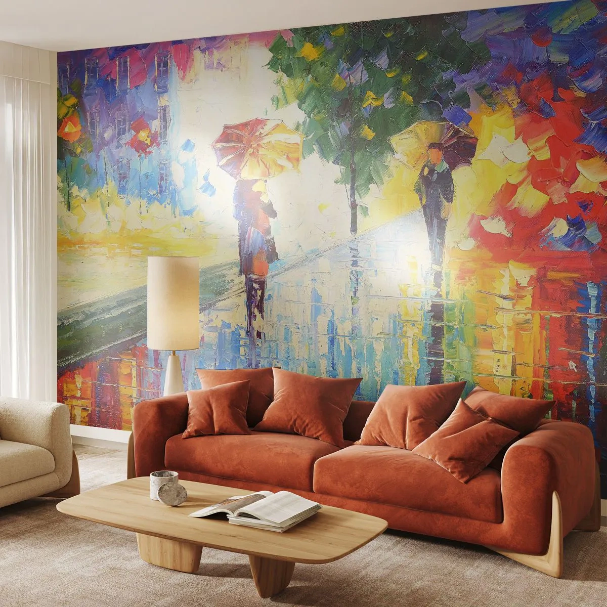 Fotomural Premium Canvas - Y todo está claro - avenida del Parque, Paisaje, Árboles - 300x210 cm