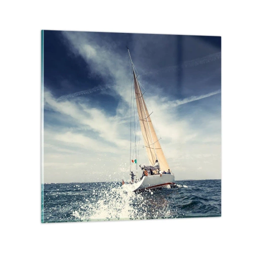 Cuadro sobre vidrio - Impresiones sobre Vidrio - ¡No nos alcanzarán! - 30x30 cm