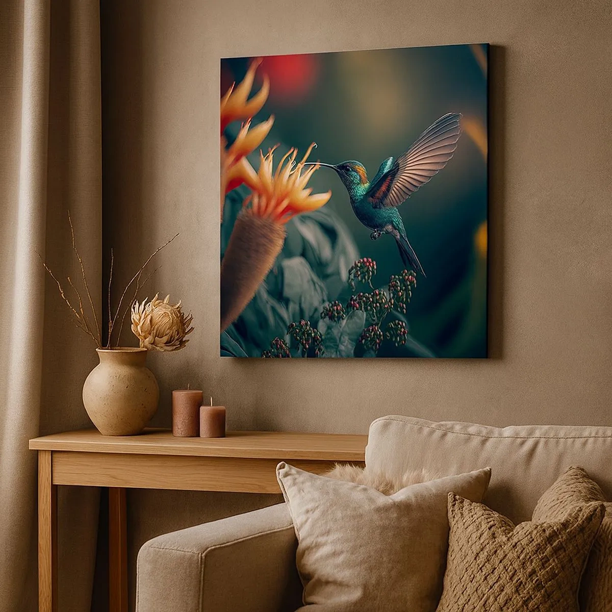 Cuadro sobre lienzo - Impresión de Imagen - Una vida verdaderamente colorida - 30x30 cm