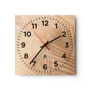 Reloj de pared - Reloj de vidrio - La sombra de un verano caluroso - 30x30 cm
