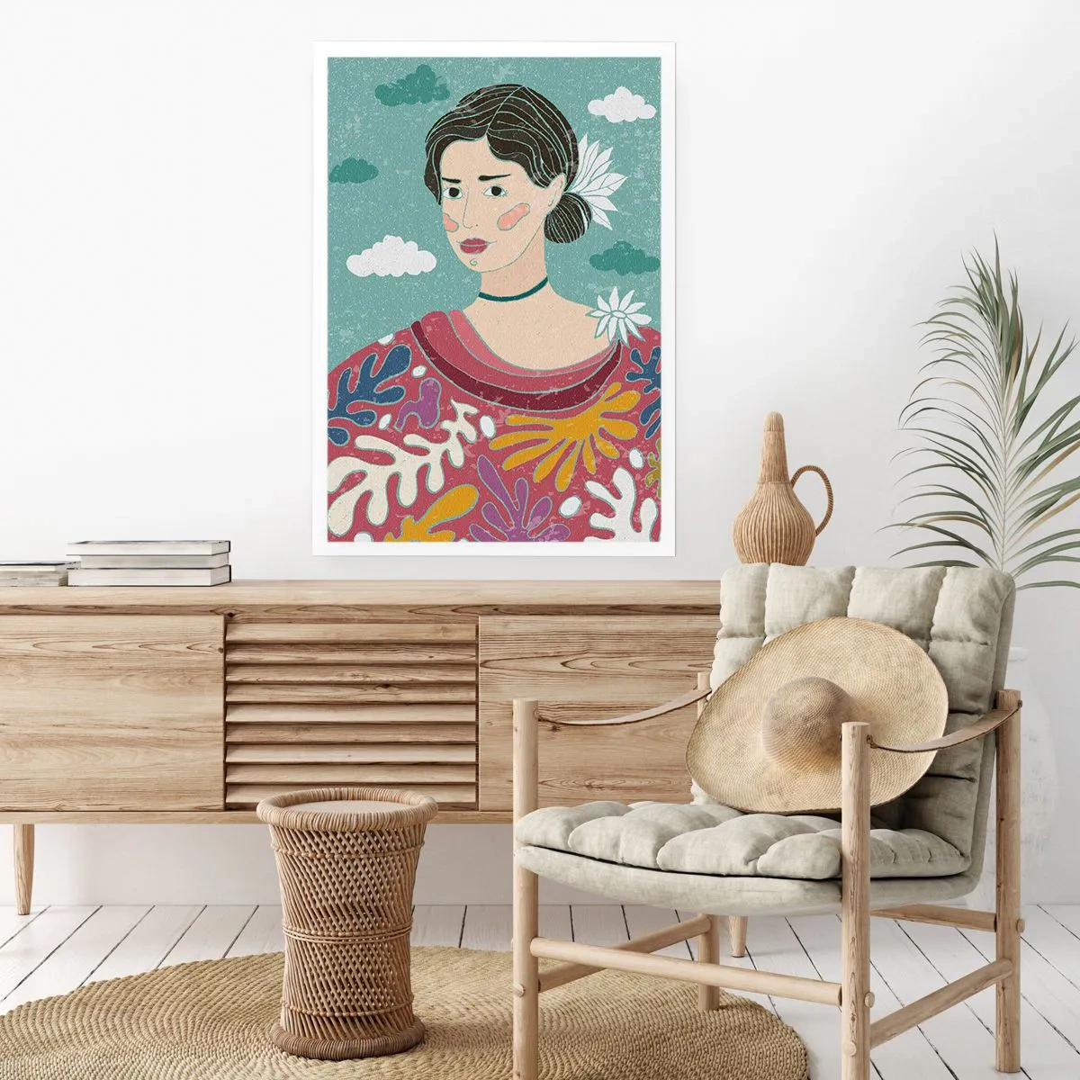 Póster - Con melancolía en la mirada - 61x91 cm