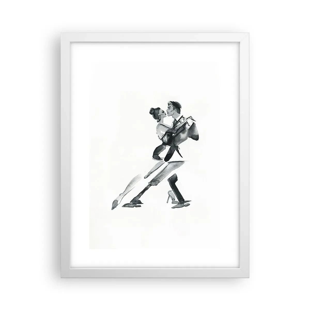 Póster en marco blanco - Todos al son de la música - 30x40 cm