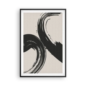 Póster en marco negro - Barrido y circular - 61x91 cm