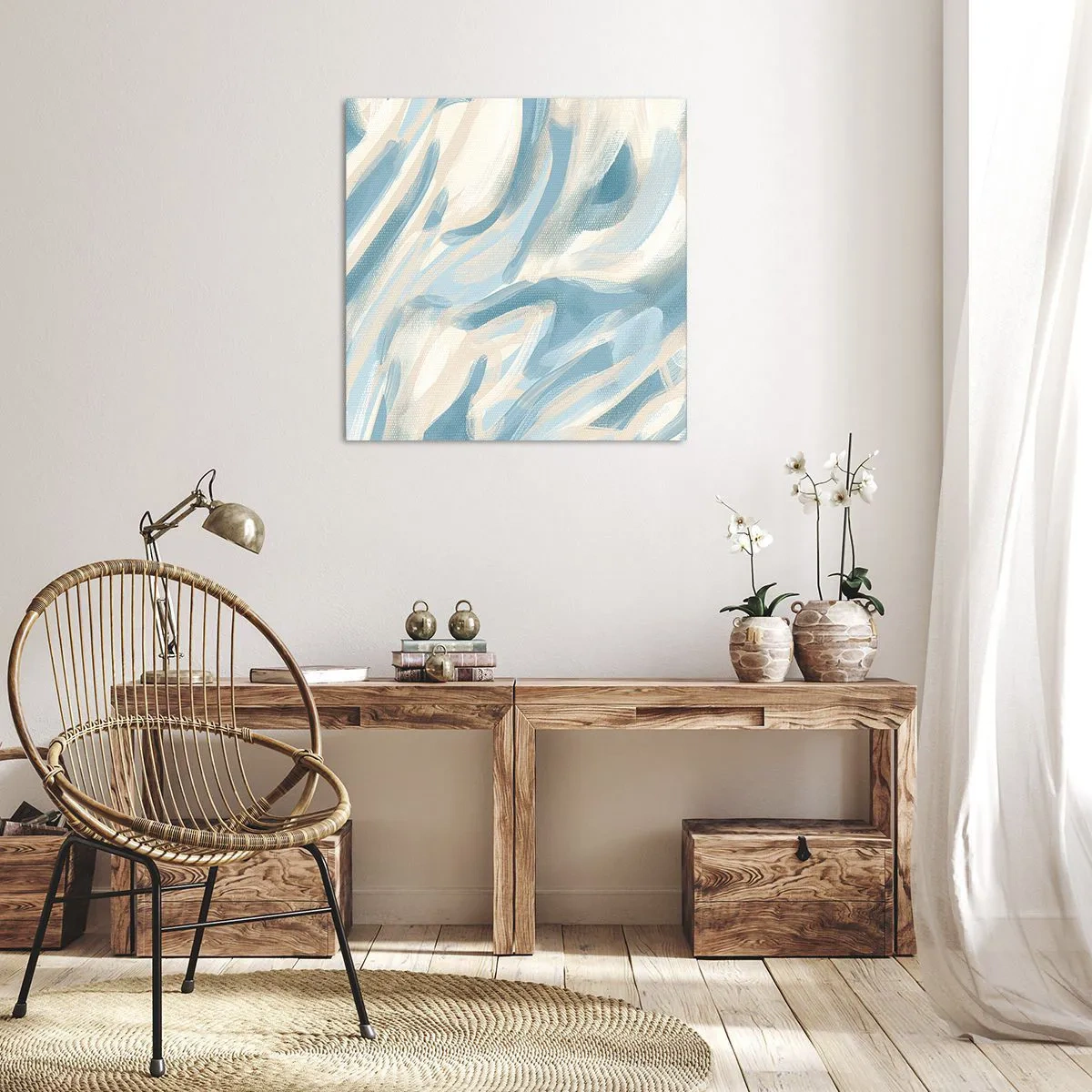 Cuadro sobre lienzo - Impresión de Imagen - Brisas primaverales - 70x70 cm