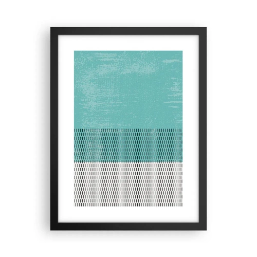 Póster en marco negro - Composición equilibrada - 30x40 cm