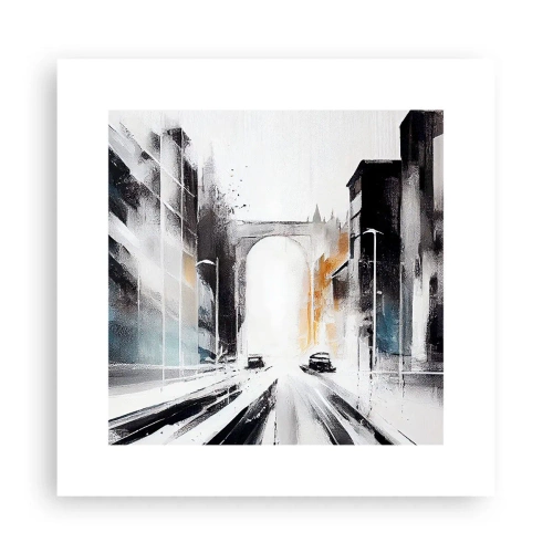 Póster - Estudio de la ciudad: arquitectura y movimiento - 30x30 cm