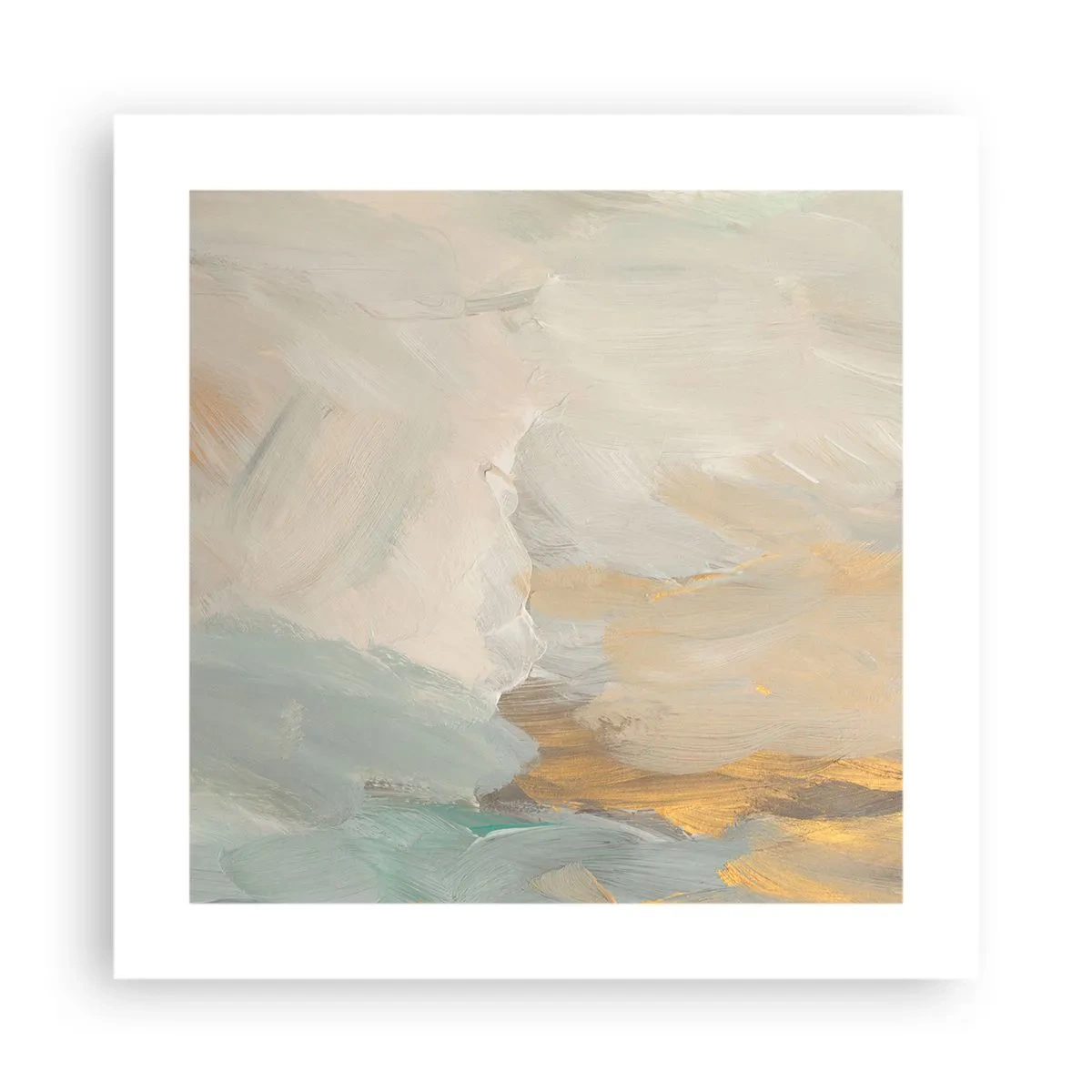 Póster - Abstracción - una tierra de dulzura - 40x40 cm