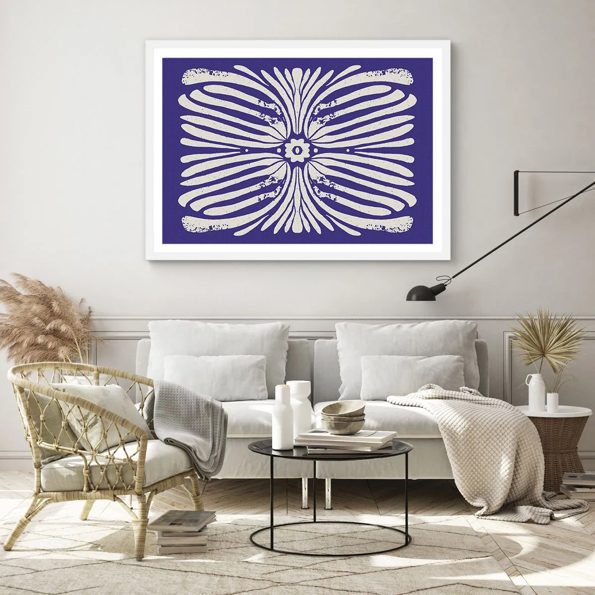 Póster en marco blanco - Inspiraciones étnicas - 70x50 cm