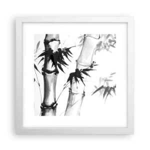 Póster en marco blanco - Primer plano de Oriente - 30x30 cm