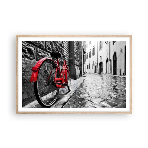 Póster en marco roble claro - La verdadera belleza no envejece - 91x61 cm