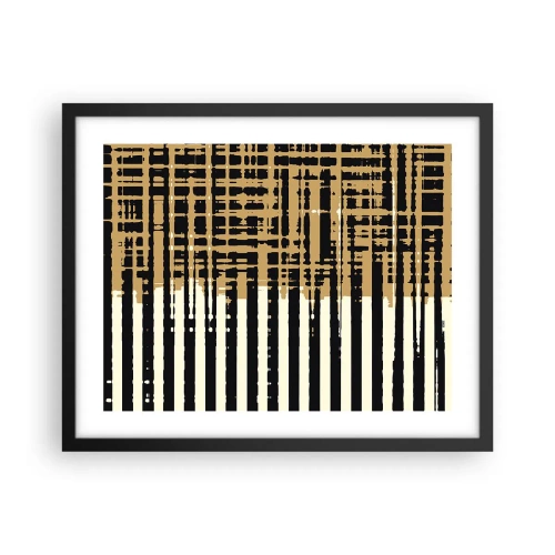 Póster en marco negro - Abstracción arquitectónica - 50x40 cm