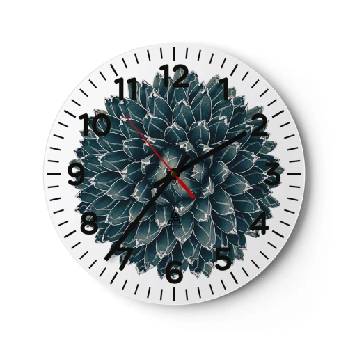 Reloj de pared - Reloj de vidrio - Estrella del desierto - 30x30 cm