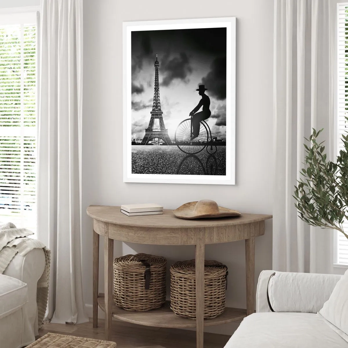 Póster en marco blanco - Añoranza de la Belle Epoque - 70x100 cm