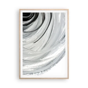 Póster en marco roble claro - Composición orbital - 70x100 cm