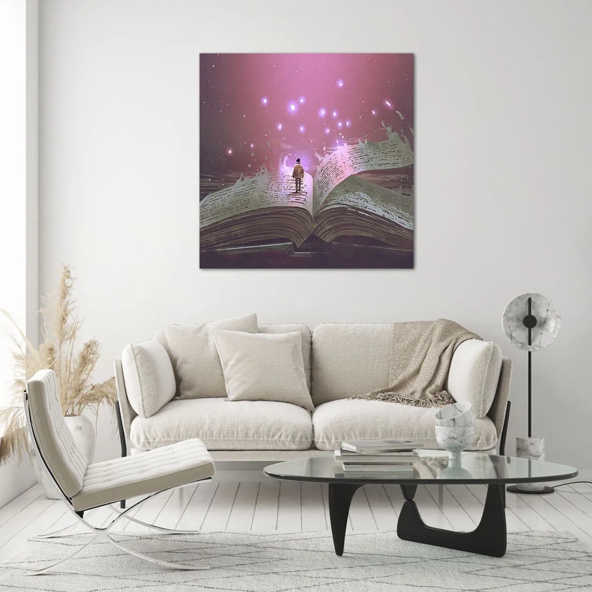 Cuadro sobre vidrio - Impresiones sobre Vidrio - Una invitación a otro mundo - 50x50 cm