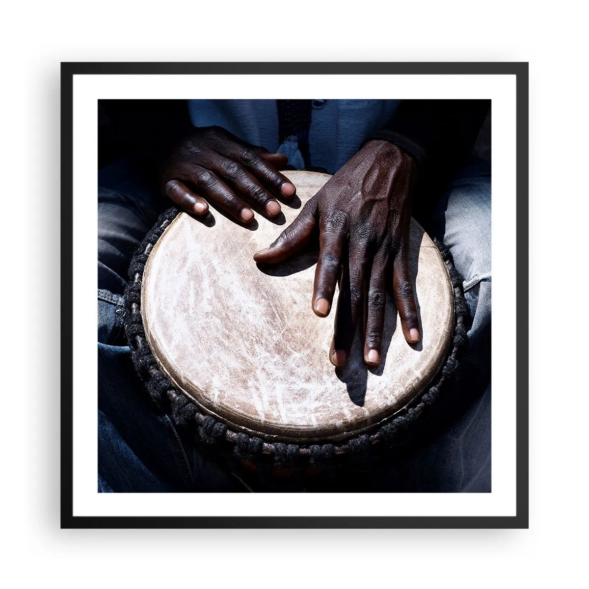 Póster en marco negro - Vive a tu ritmo - 60x60 cm