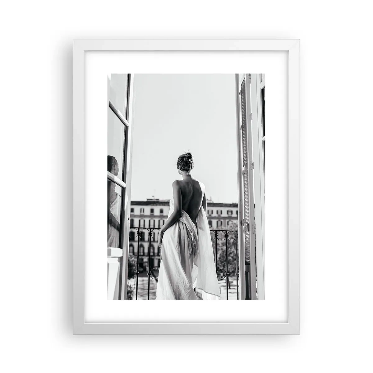 Póster en marco blanco - Despertar de los sentidos - 30x40 cm