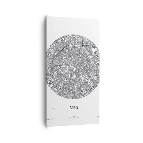 Cuadro sobre lienzo - Impresión de Imagen - Anatomía de París - 65x120 cm