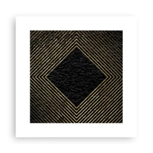 Póster - Geometría al estilo glamour - 30x30 cm