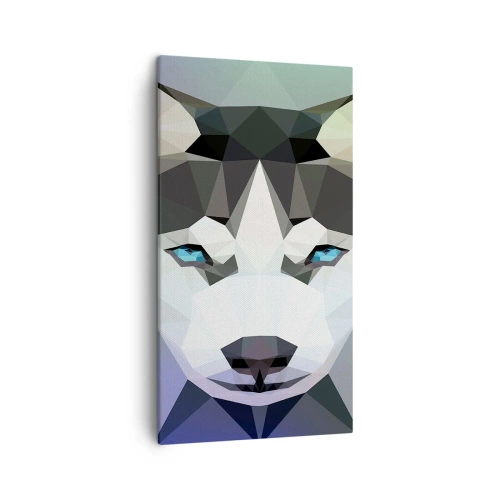 Cuadro sobre lienzo - Impresión de Imagen - El recuerdo de las nieves del norte - 45x80 cm