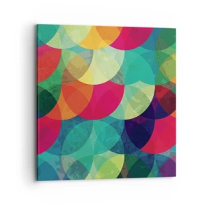 Cuadro sobre lienzo - Impresión de Imagen - Ascensión circular - 70x70 cm