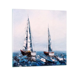 Cuadro sobre vidrio - Impresiones sobre Vidrio - Hermandad del viento - 40x40 cm