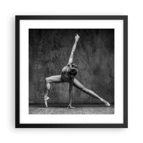 Póster en marco negro - Equilibrio perfecto - 40x40 cm