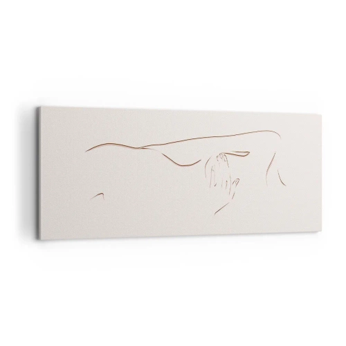 Cuadro sobre lienzo - Impresión de Imagen - La forma del deseo - 100x40 cm